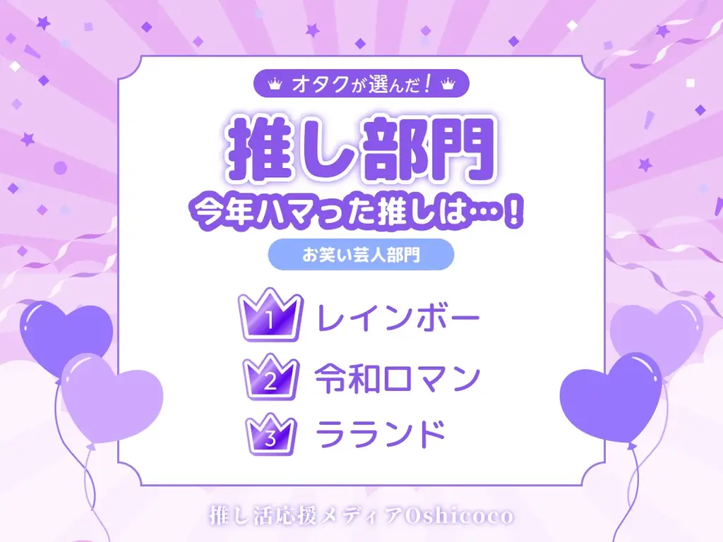 オタクが選んだ『推し・オブ・ザ・イヤー2025』結果発表！ランクインしたのは…？ 画像 8