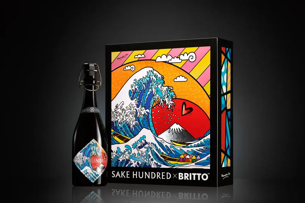葛飾北斎の「富嶽三十六景 神奈川沖浪裏」からインスパイア。世界的ポップアーティスト ロメロ・ブリット氏とSAKE HUNDREDがコラボレーションし、全世界100本限定で発売 画像 5