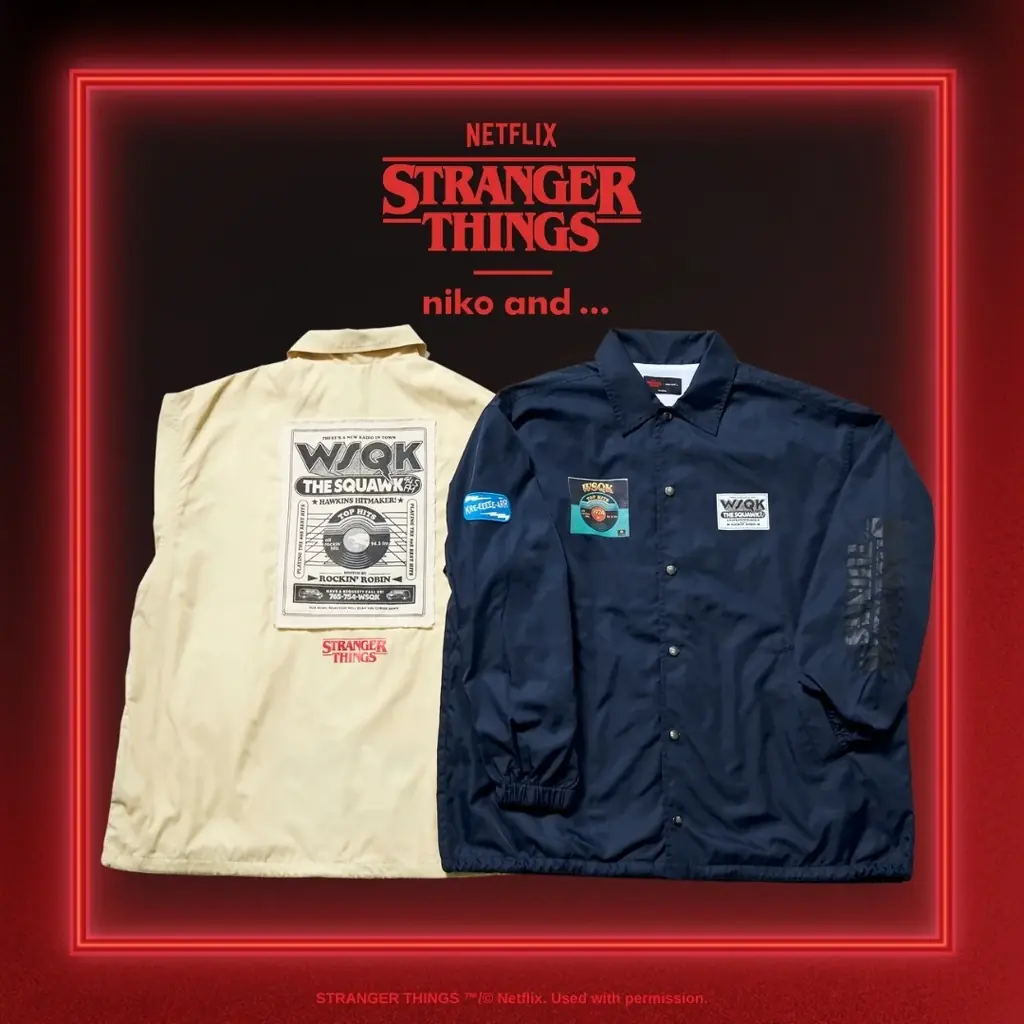 「niko and …」が、Netflixシリーズ「ストレンジャー・シングス 未知の世界」との第2弾コラボアイテムを2026年1月1日（木）より販売決定！ 画像 2