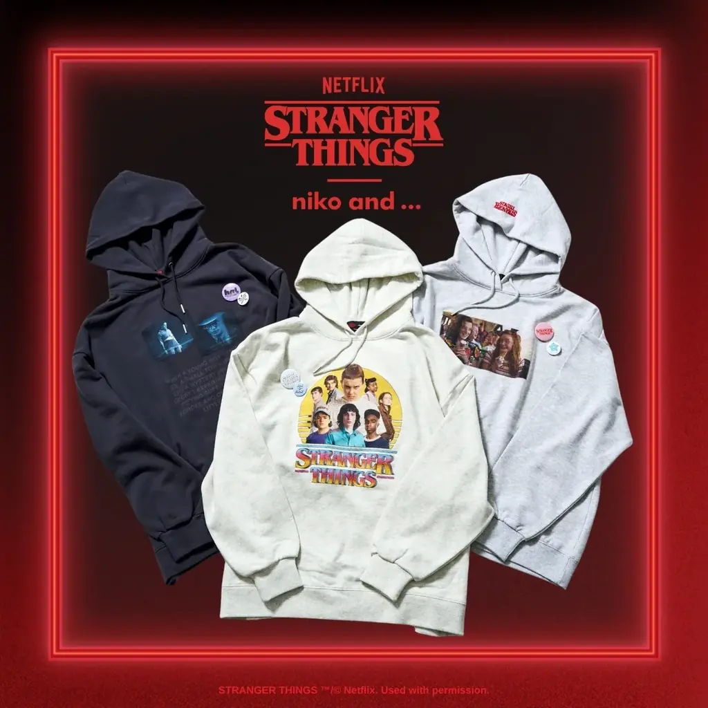 「niko and …」が、Netflixシリーズ「ストレンジャー・シングス 未知の世界」との第2弾コラボアイテムを2026年1月1日（木）より販売決定！ 画像 3