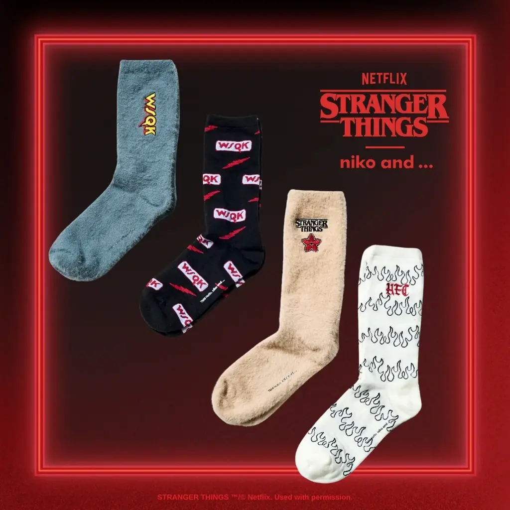 「niko and …」が、Netflixシリーズ「ストレンジャー・シングス 未知の世界」との第2弾コラボアイテムを2026年1月1日（木）より販売決定！ 画像 6
