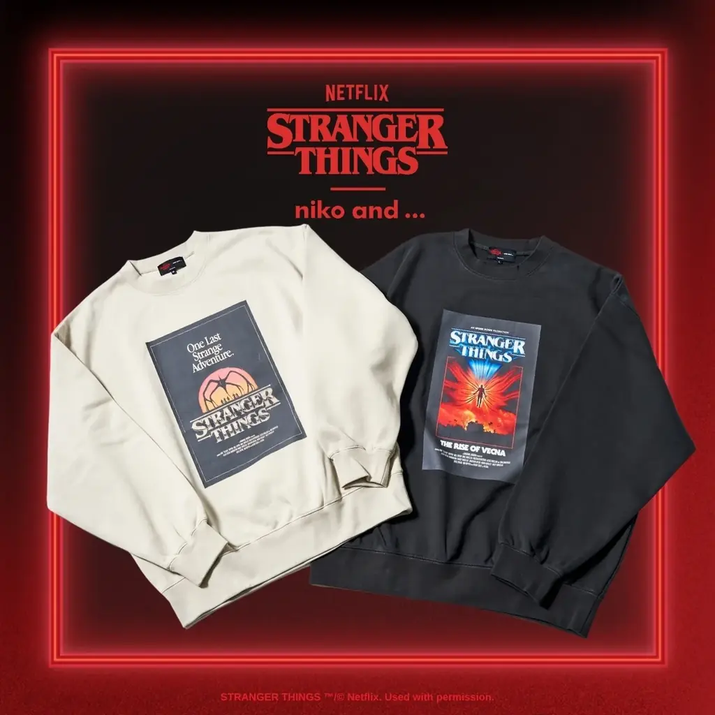 「niko and …」が、Netflixシリーズ「ストレンジャー・シングス 未知の世界」との第2弾コラボアイテムを2026年1月1日（木）より販売決定！ 画像 8