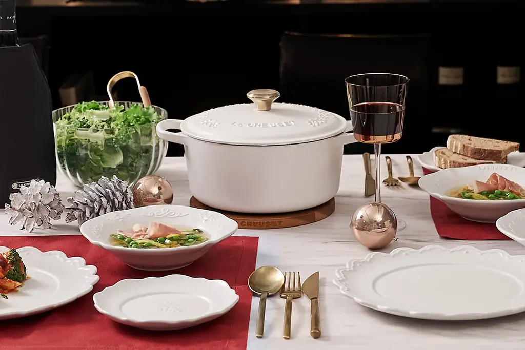 ルクルーゼ＊クリスマスパーティーセット 11点 ティーポット ＆ マグ