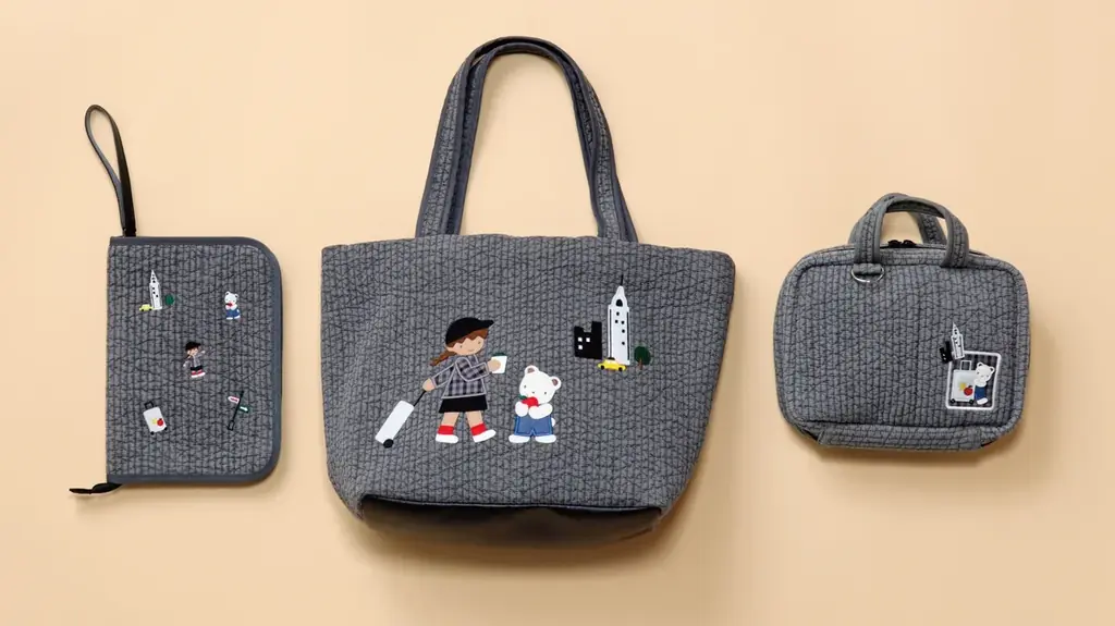 familiar×pionunnal 第３弾 機能性に優れたバッグやマルチケースのコラボ限定モデル３型が新登場! 旅行をテーマにNY・パリ・ハワイをモチーフにした全3色のアイテムを展開 画像 2