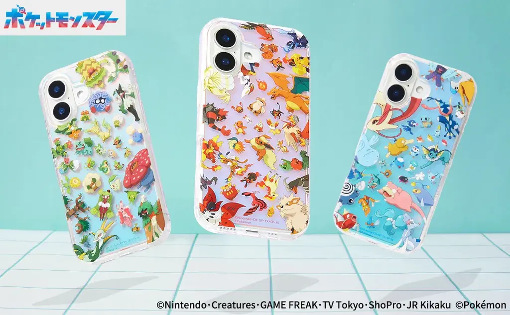 新型iPhone 17対応！オーロラカラーをあしらった「ポケモン」のデザインのスマホケースが登場！ 画像 1