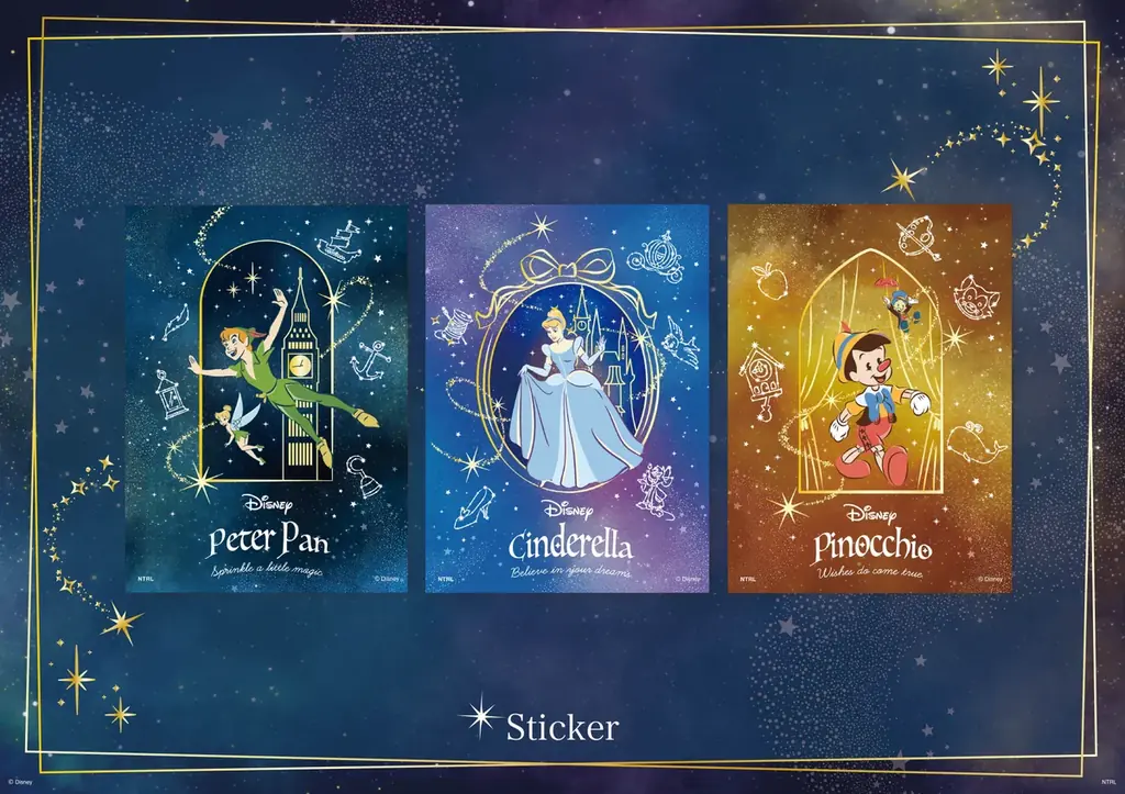 ディズニーの名作『ピーター・パン』『シンデレラ』『ピノキオ』の限定コレクション“星が輝く夜に”　11月7日(金)に発売決定！ 画像 3