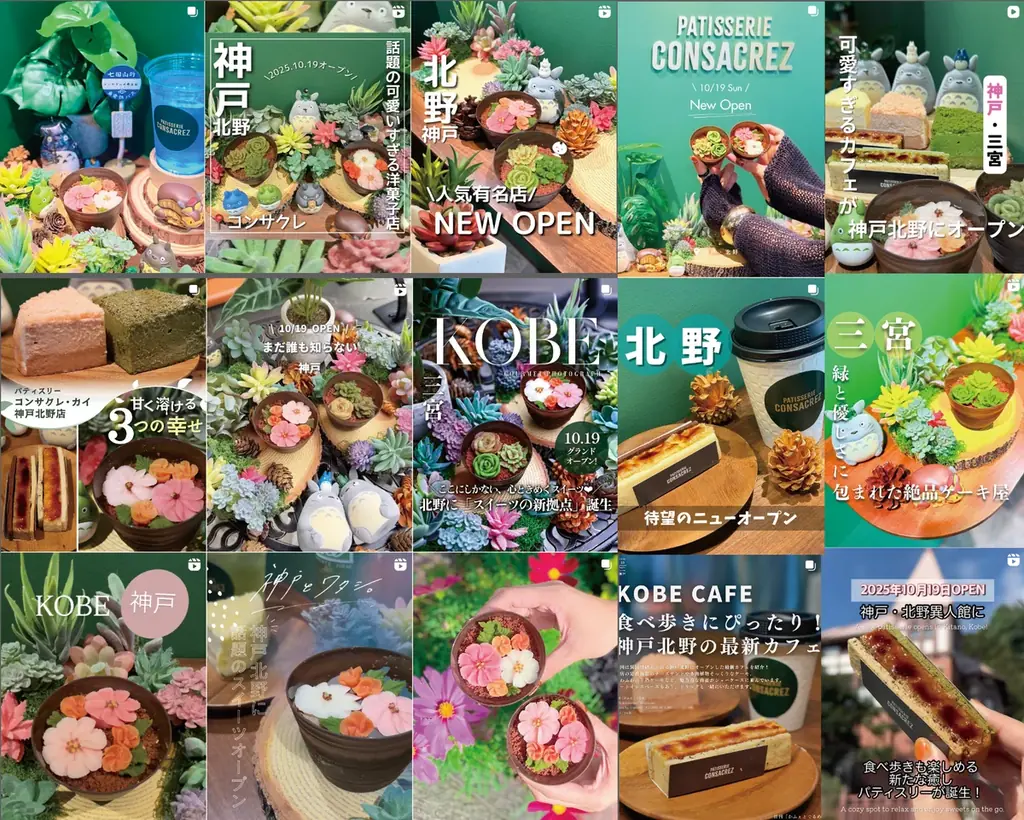 神戸・北野異人館街に“食べられる多肉植物ケーキ”誕生。 画像 2