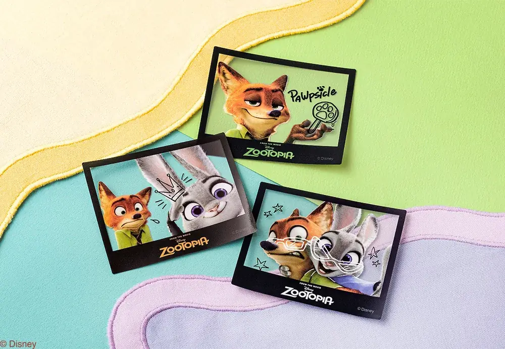 【東京ばな奈】映画「ズートピア2」公開記念！「ニック」と「ジュディ」のショコラサンド誕生。“等身大ブランケット”など、グッズも続々登場 画像 3