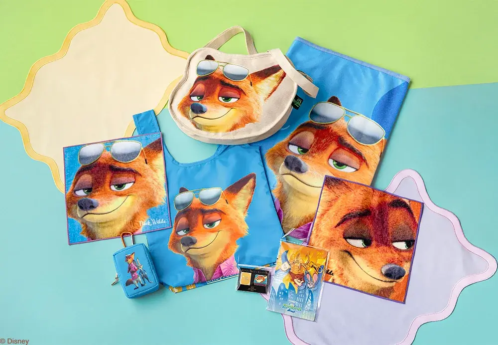 【東京ばな奈】映画「ズートピア2」公開記念！「ニック」と「ジュディ」のショコラサンド誕生。“等身大ブランケット”など、グッズも続々登場 画像 9