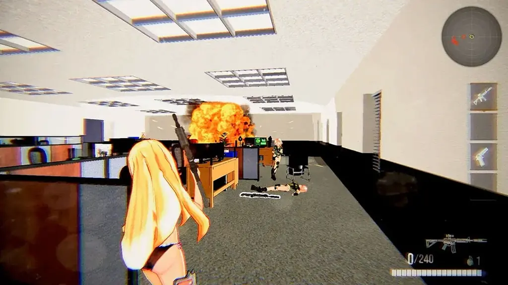 【新作Nintendo Switch™ゲーム】セクシーさとアクションが炸裂するビジュアル重視の美少女TPSゲーム「バンバンガールズ 萌えパニック」配信開始！ 画像 13