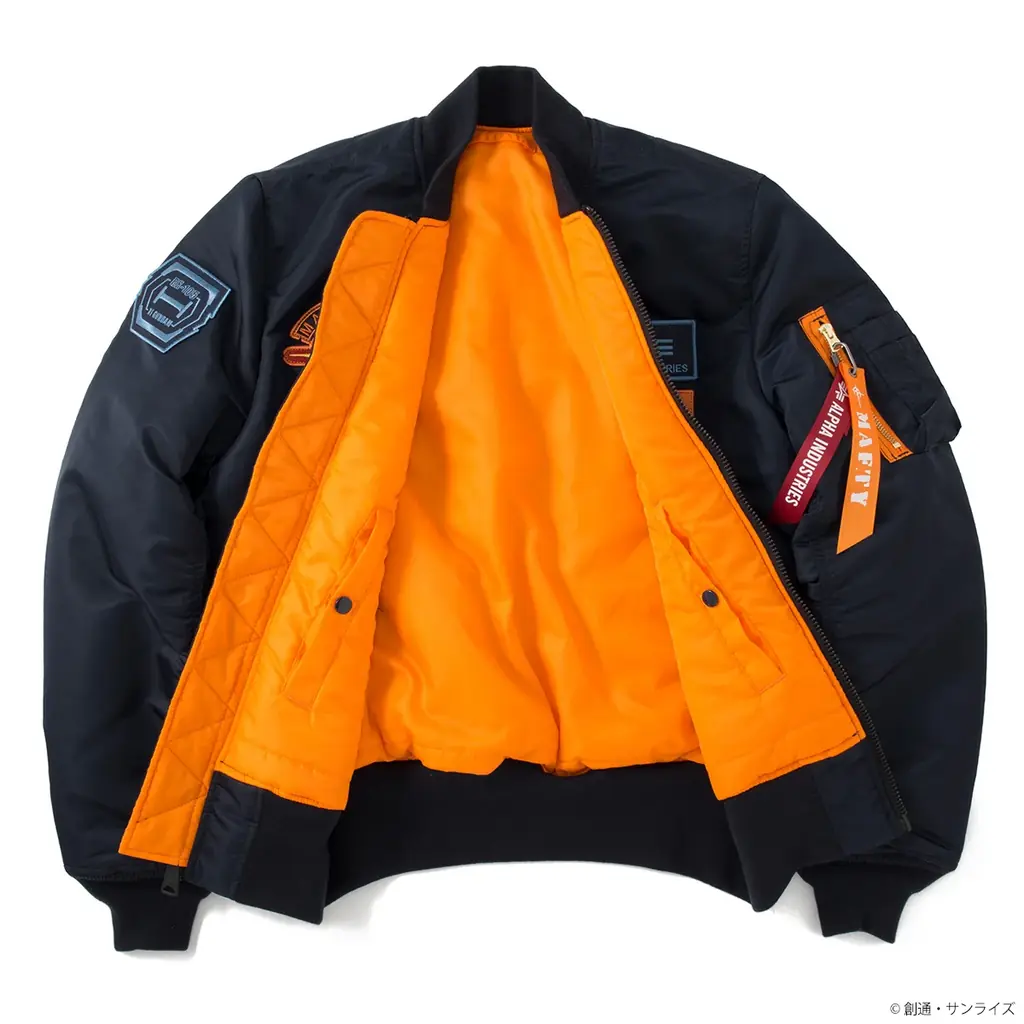 『機動戦士ガンダム 閃光のハサウェイ キルケーの魔女』から、ALPHA INDUSTRIESとのコラボによる、新作フライトジャケットMA-1が登場、アクリルスタンドプレゼントキャンペーンも実施！ 画像 4