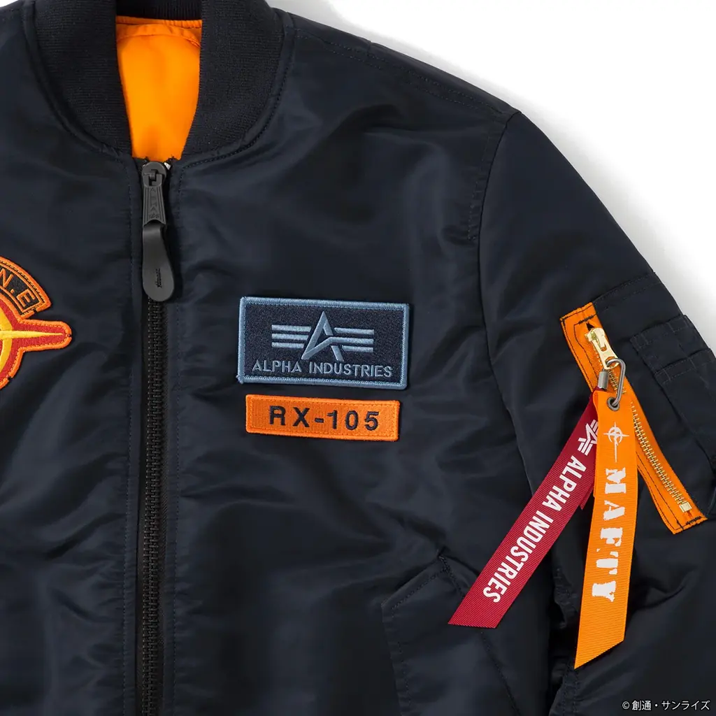 『機動戦士ガンダム 閃光のハサウェイ キルケーの魔女』から、ALPHA INDUSTRIESとのコラボによる、新作フライトジャケットMA-1が登場、アクリルスタンドプレゼントキャンペーンも実施！ 画像 5