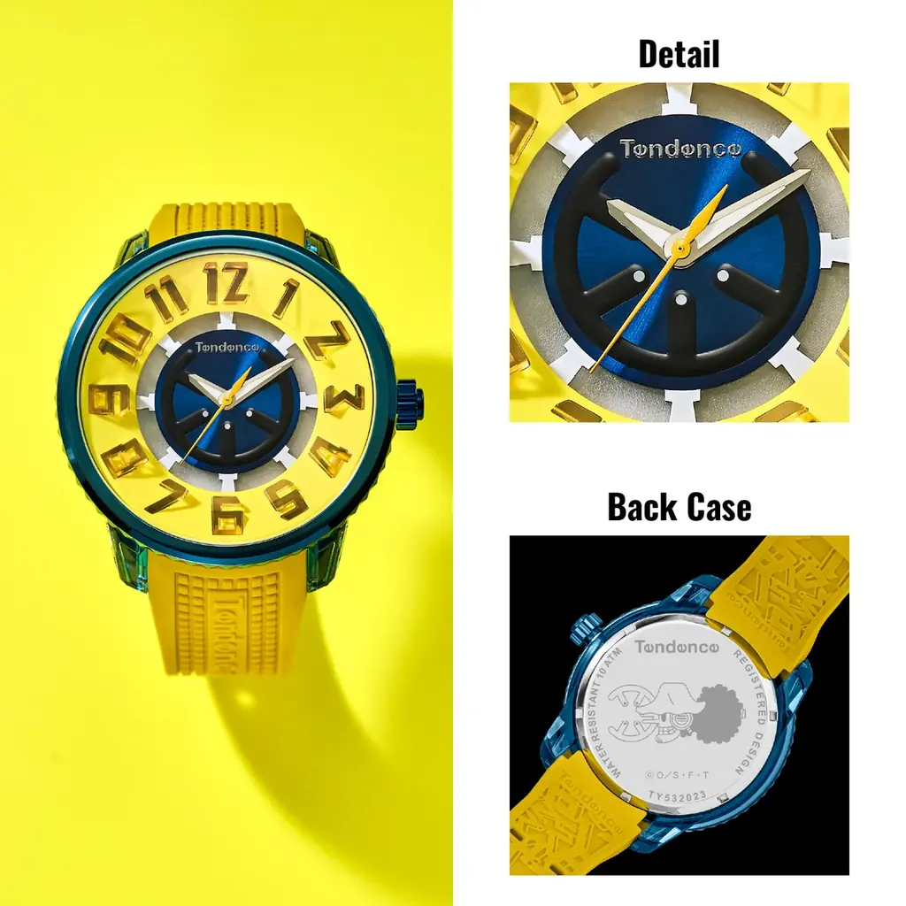 ”麦わらの一味”10人をイメージした腕時計が登場！スイス生まれの時計ブランドTendence（テンデンス）は人気TVアニメ『ONE PIECE』とのコラボレーションウォッチを11月28日に発売します。 画像 9