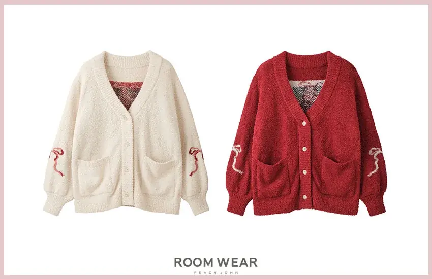 【PEACH JOHN ROOM】リボンをモチーフにしたあったかルームウェアを揃えたHOLIDAY COLLECTIONを発売。 画像 10