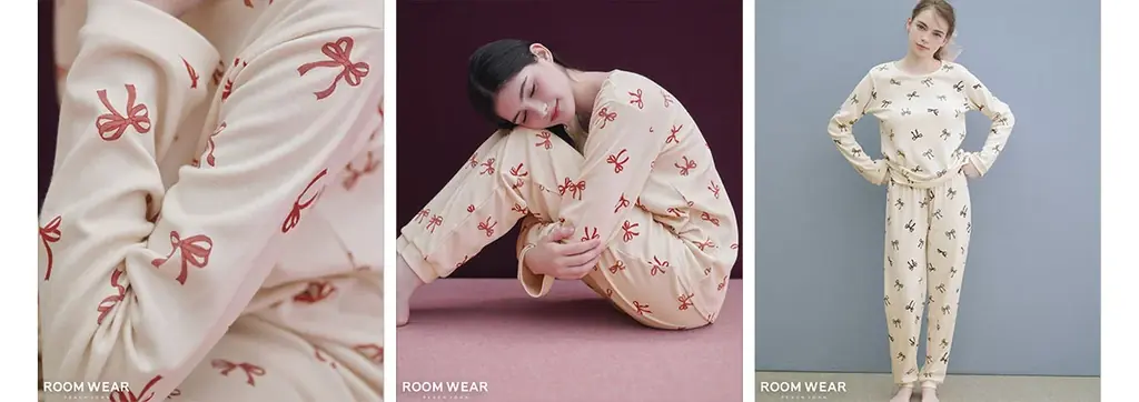 【PEACH JOHN ROOM】リボンをモチーフにしたあったかルームウェアを揃えたHOLIDAY COLLECTIONを発売。 画像 12
