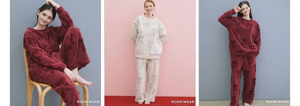【PEACH JOHN ROOM】リボンをモチーフにしたあったかルームウェアを揃えたHOLIDAY COLLECTIONを発売。 画像 15