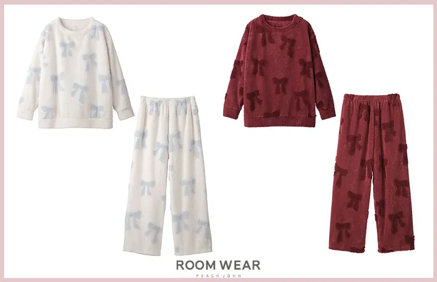 【PEACH JOHN ROOM】リボンをモチーフにしたあったかルームウェアを揃えたHOLIDAY COLLECTIONを発売。 画像 16