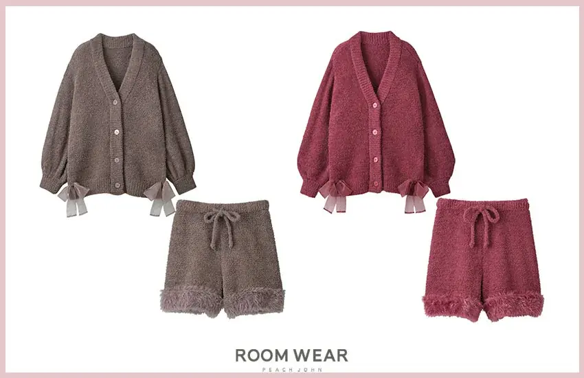 【PEACH JOHN ROOM】リボンをモチーフにしたあったかルームウェアを揃えたHOLIDAY COLLECTIONを発売。 画像 19
