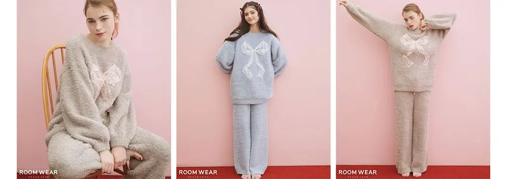 【PEACH JOHN ROOM】リボンをモチーフにしたあったかルームウェアを揃えたHOLIDAY COLLECTIONを発売。 画像 3