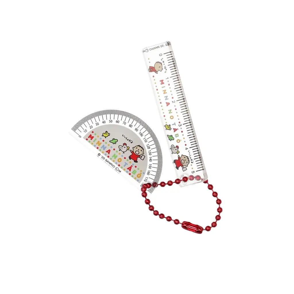 筆箱の中身の定番アイテム、レトロな「定規」と「分度器」がサンリオキャラクターズデザインのチャームになって10月中旬より全国のカプセルトイ自販機に新登場！ 画像 4