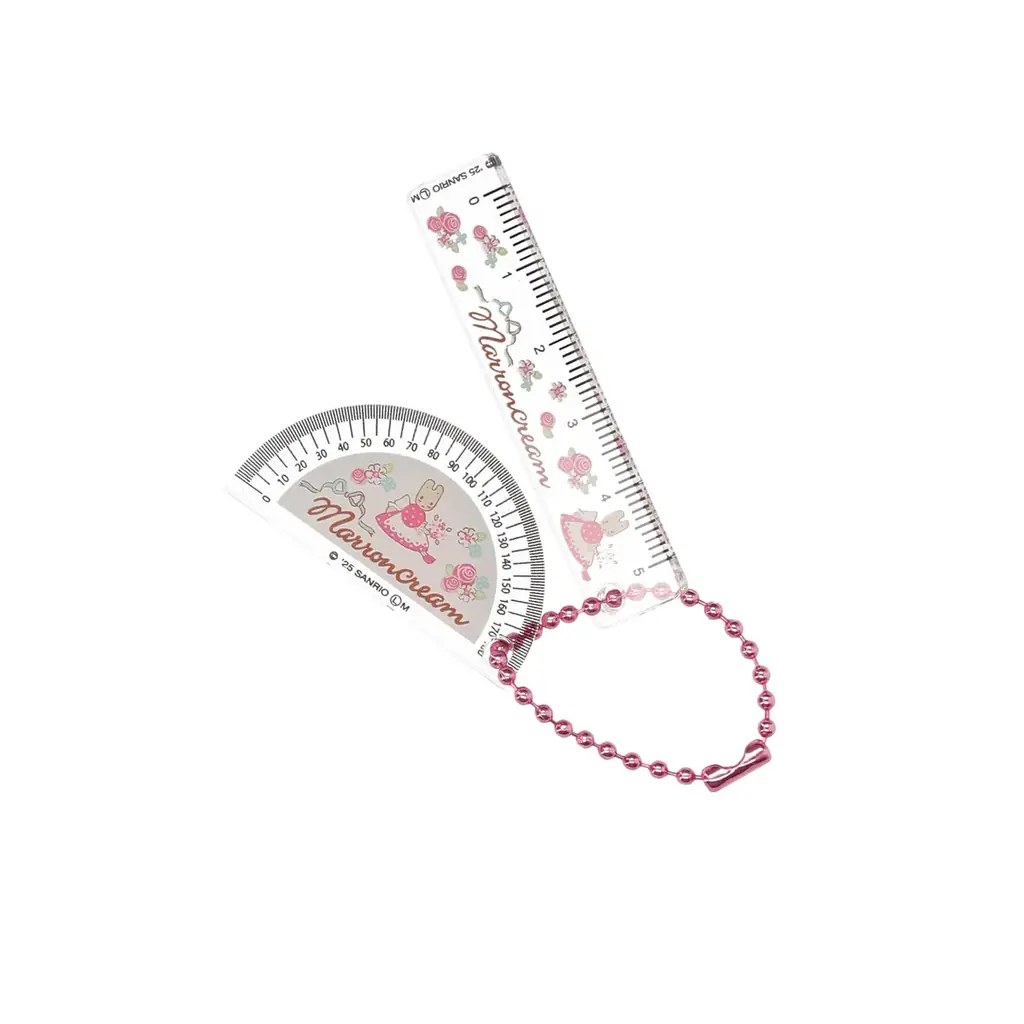 筆箱の中身の定番アイテム、レトロな「定規」と「分度器」がサンリオキャラクターズデザインのチャームになって10月中旬より全国のカプセルトイ自販機に新登場！ 画像 5