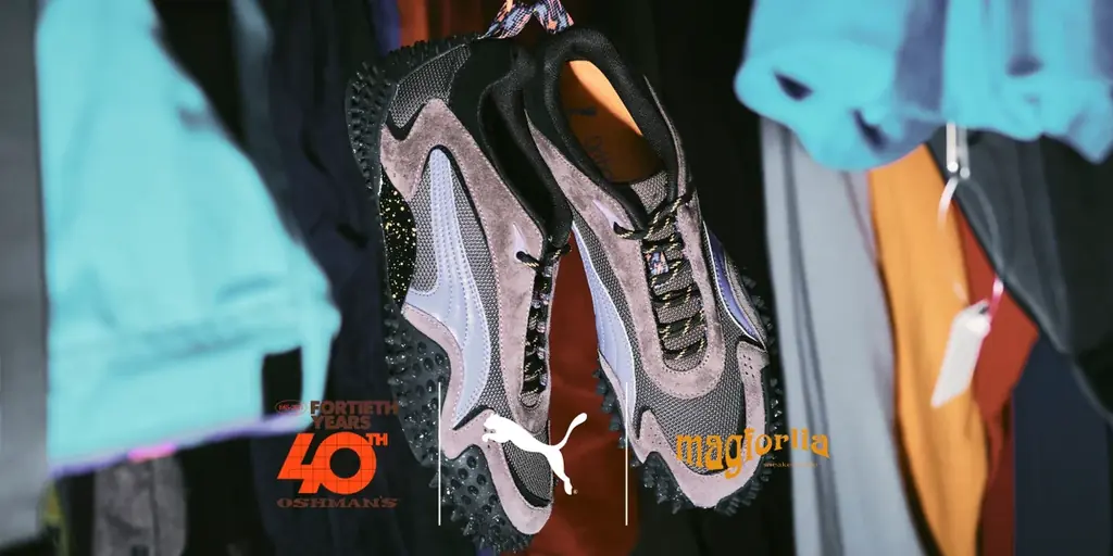 Magforlia 山田氏とコラボしたオッシュマンズ40周年記念モデル PUMA「Mostro XC “Oshman’s 40th”」2025年11月15日(土)発売 画像 1