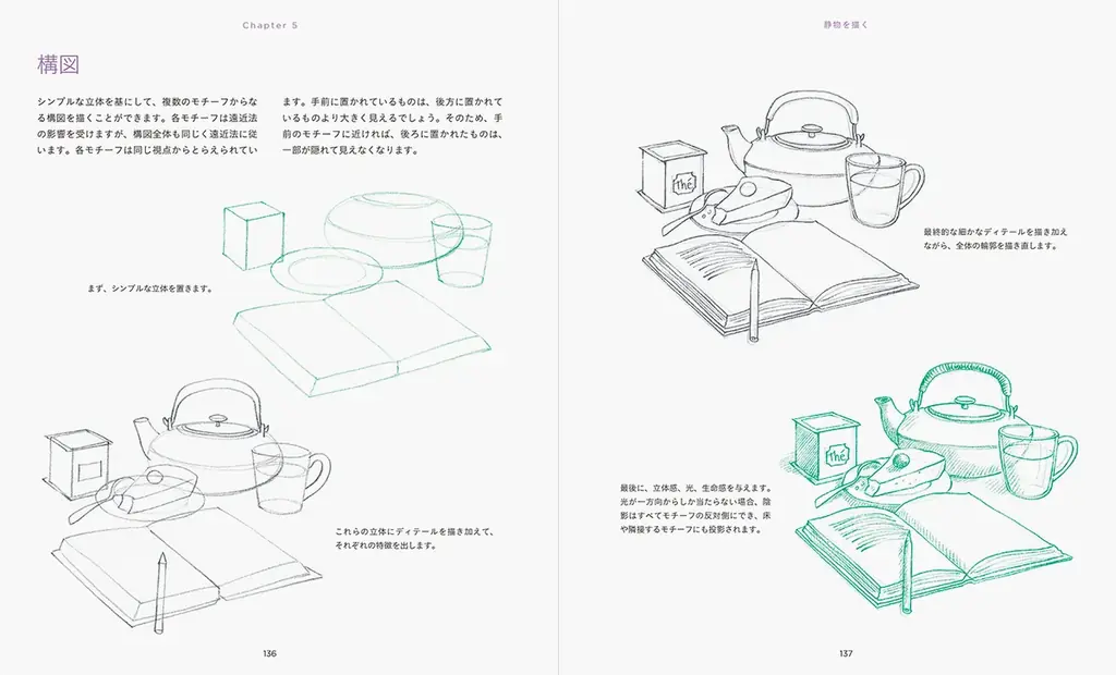 丸・三角・四角からはじめて、誰でも絵を描けるようになる！『誰でもかんたんドローイング -シンプルな形からはじめる絵の描き方の基本-』11/21発売 画像 6