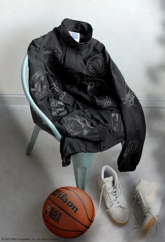 【11/8発売開始】ついに解禁。NBA公式コラボ！刺繍で魅せる、”本物”を纏う大人のモードジャケット「LOGO EMBROIDERED JACKET」リリース 画像 5
