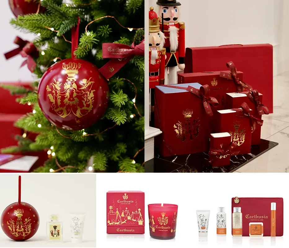 Carthusiaから、この冬、ホリデーコレクションが登場。大人の品格を添えるオーナメントに、フレグランスとハンドクリームをセット。 画像 1
