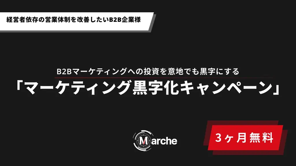 B2B企業向け、3ヶ月無料の黒字化支援開始