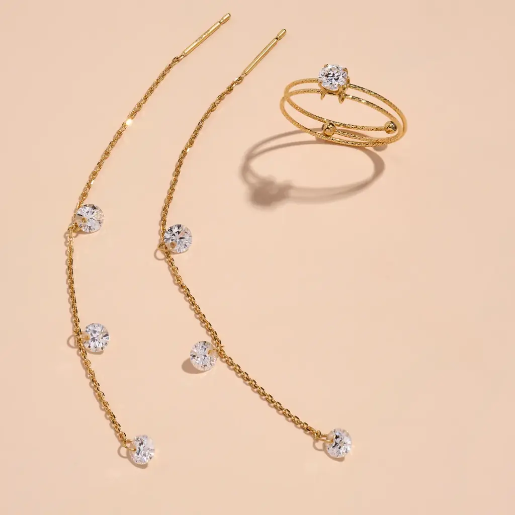 ブリジャール新作モアサナイト、K10YGライン登場