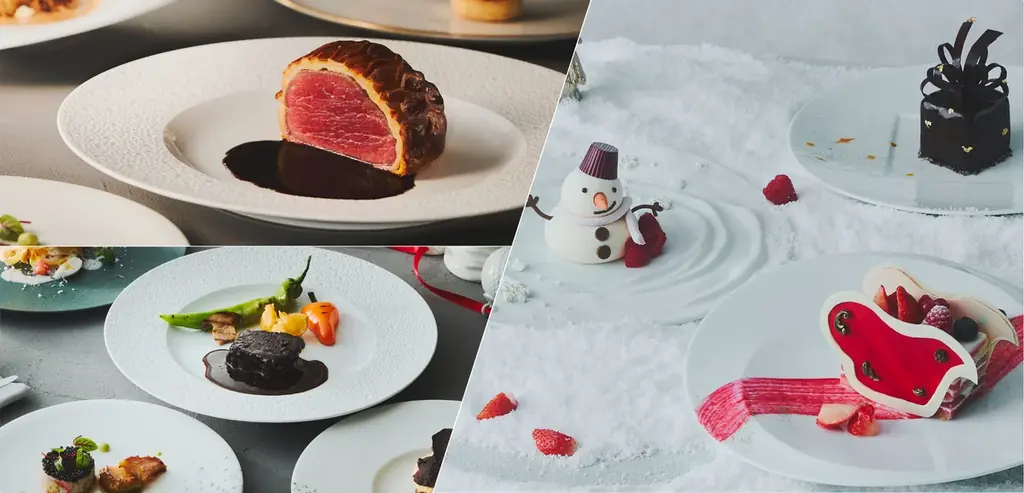 高さ約7mの「生モミの木」が大階段を照らすホテルでクリスマス期間限定ケーキやイタリアンランチ&ディナーを提供 画像 1