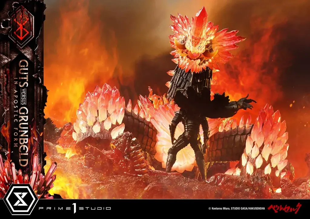 あの死闘が巨大ジオラマに！漫画『ベルセルク』から、「ガッツ VS グルンベルド (使徒形態)」のスタチューが登場 画像 2