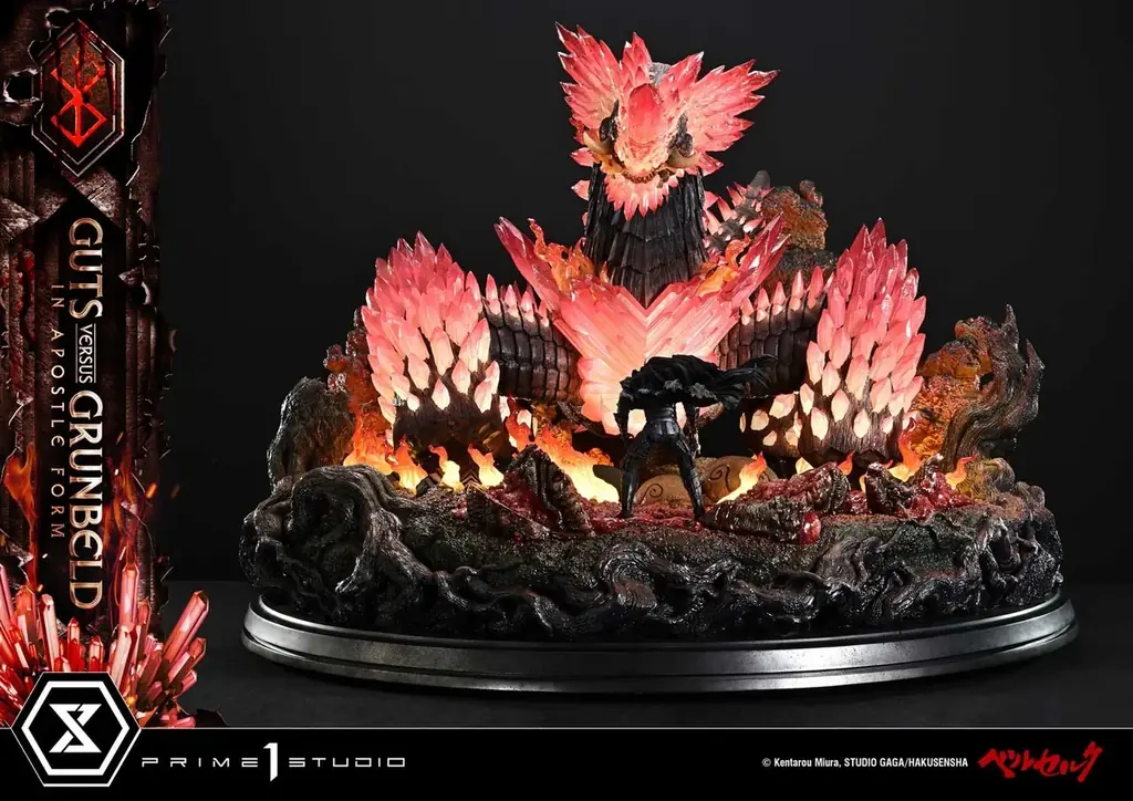 あの死闘が巨大ジオラマに！漫画『ベルセルク』から、「ガッツ VS グルンベルド (使徒形態)」のスタチューが登場 画像 3