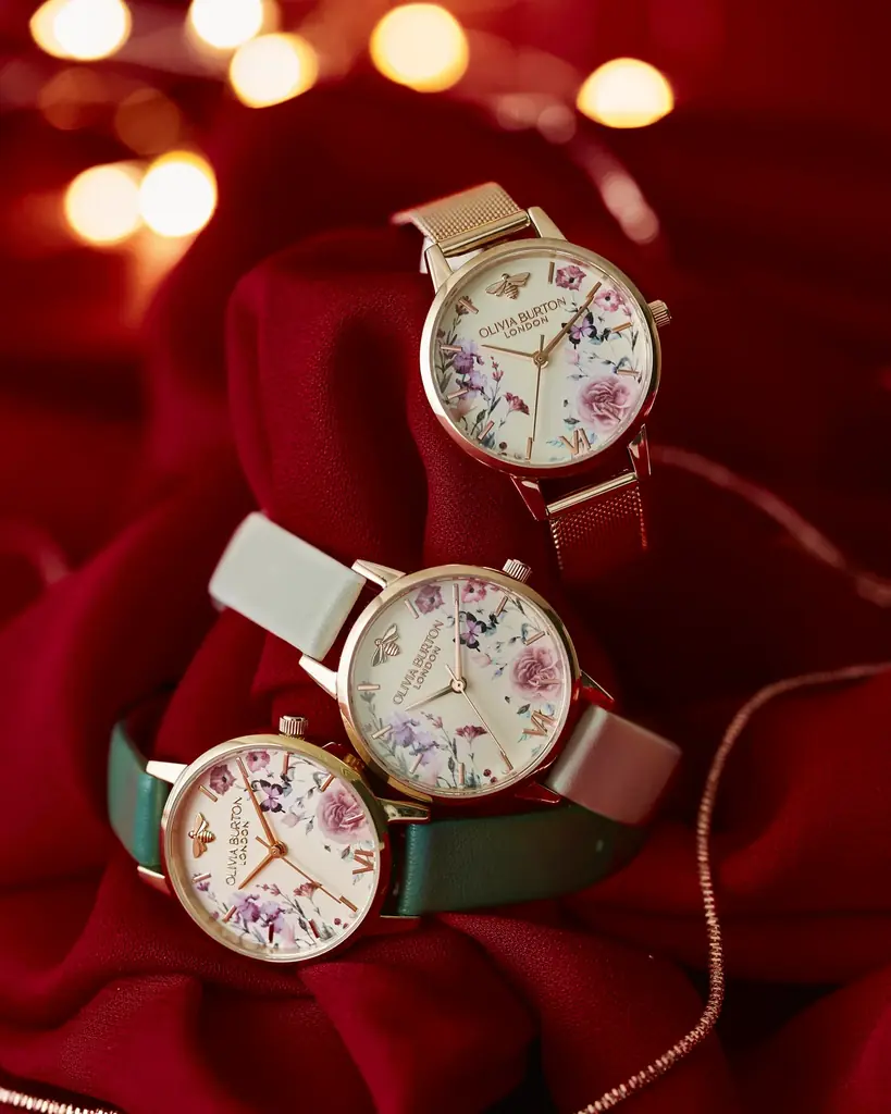 冬の庭の花々を閉じ込めて。オリビア・バートン新作腕時計「イラストレイテッドフローラル」登場 画像 2