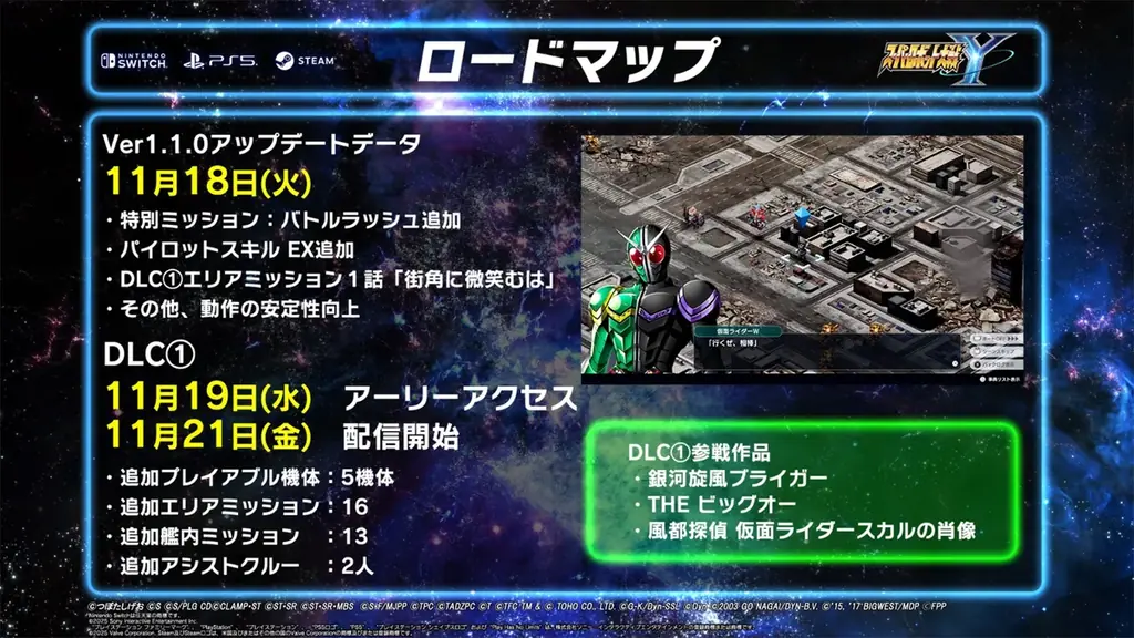 『スーパーロボット大戦Y』DLC①が2025年11月21日(金)に配信決定！※11月19日(水)アーリーアクセス 画像 14
