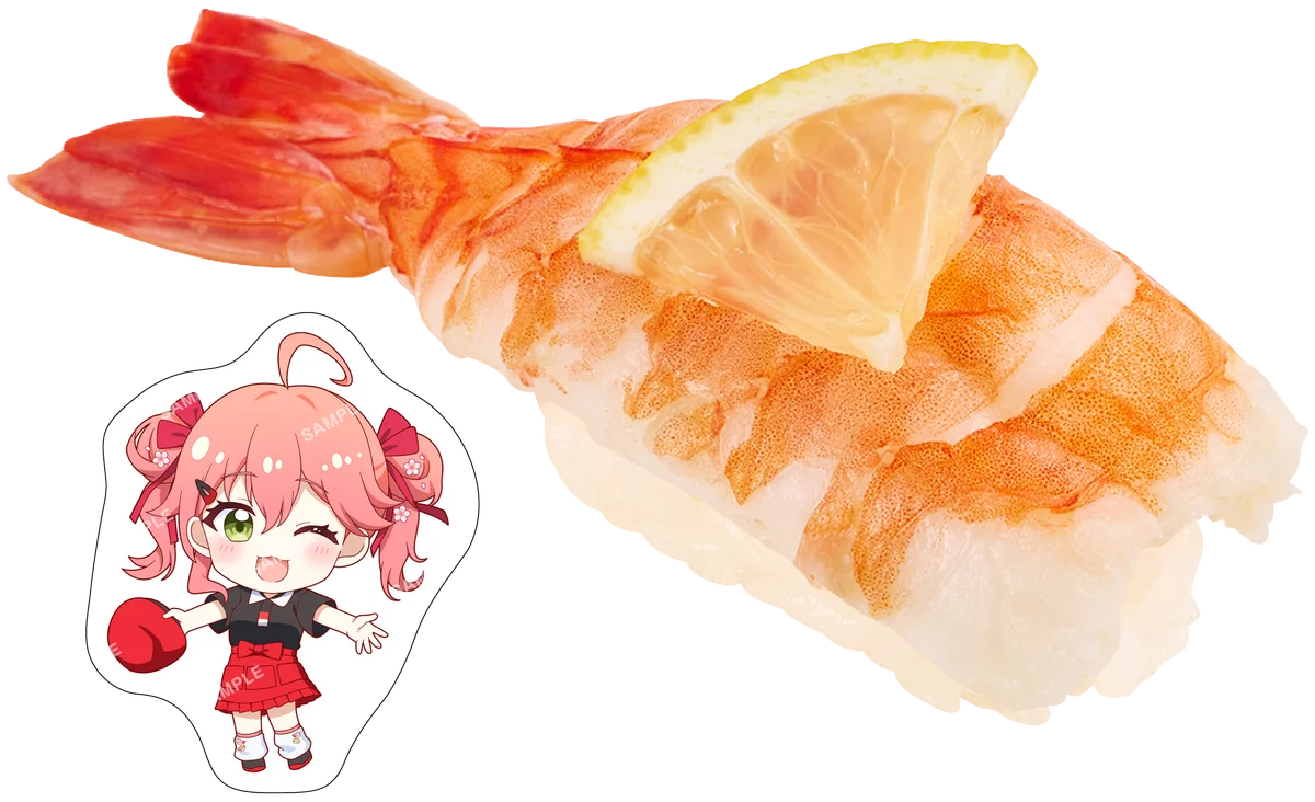 スシロー×『さくらみこ』！ホロライブのVTuber『さくらみこ』とスシローが初コラボ！＜11月19日（水）より全国のスシローにてコラボ開始＞ 画像 3