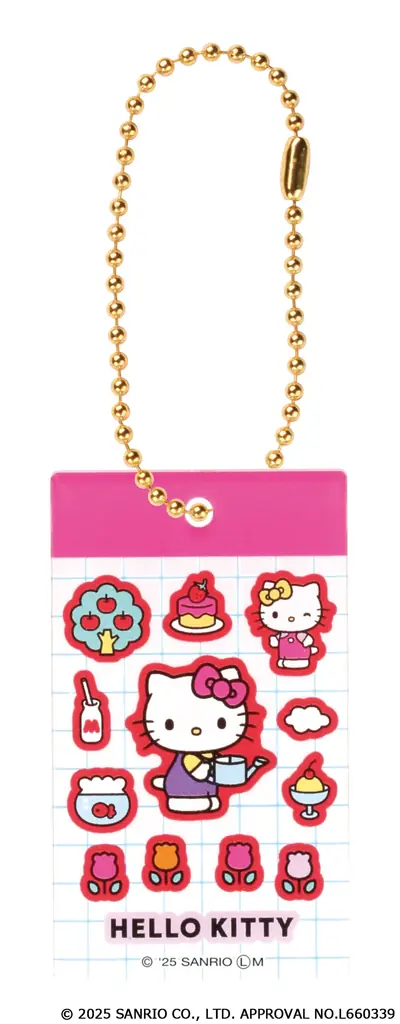 ハローキティの「シール風アクリルキーチェーン」がカプセルトイに登場！ 画像 2