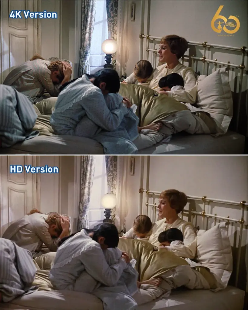 11/21(金)~㊗️60周年記念特別上映『サウンド・オブ・ミュージック』TOHOシネマズ 日比谷ほかにて。４Kとオリジナル素材の比較画像が公開になりました！ 画像 2