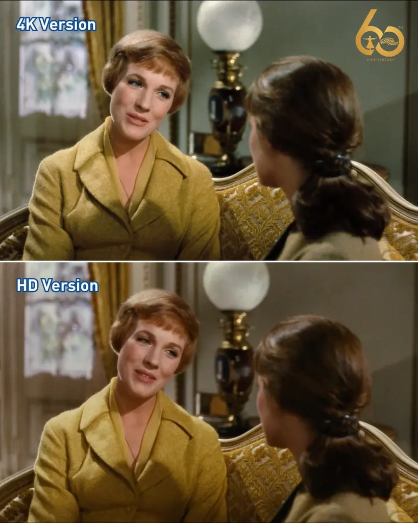 11/21(金)~㊗️60周年記念特別上映『サウンド・オブ・ミュージック』TOHOシネマズ 日比谷ほかにて。４Kとオリジナル素材の比較画像が公開になりました！ 画像 7