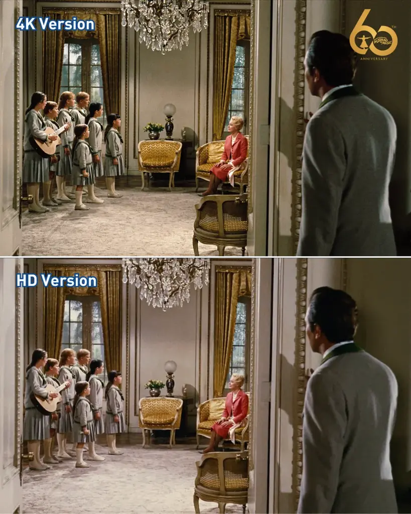 11/21(金)~㊗️60周年記念特別上映『サウンド・オブ・ミュージック』TOHOシネマズ 日比谷ほかにて。４Kとオリジナル素材の比較画像が公開になりました！ 画像 9