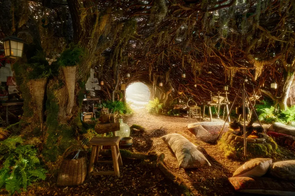 Airbnbで『ウィキッド 永遠の約束』の魔法の世界をエルファバの隠れ家で体験しよう 画像 1