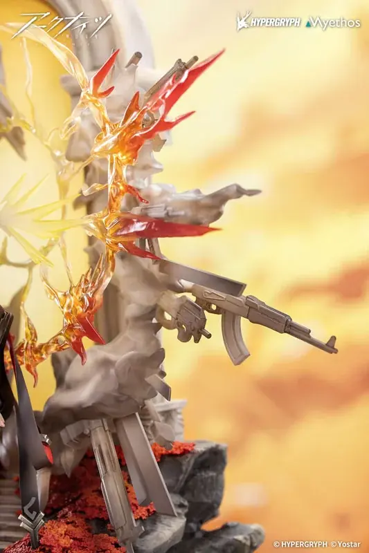 大人気スマホゲーム『アークナイツ』より、「新約エクシア 昇進段階2VER.」フィギュアが登場。あみあみにて予約受付中。 画像 10