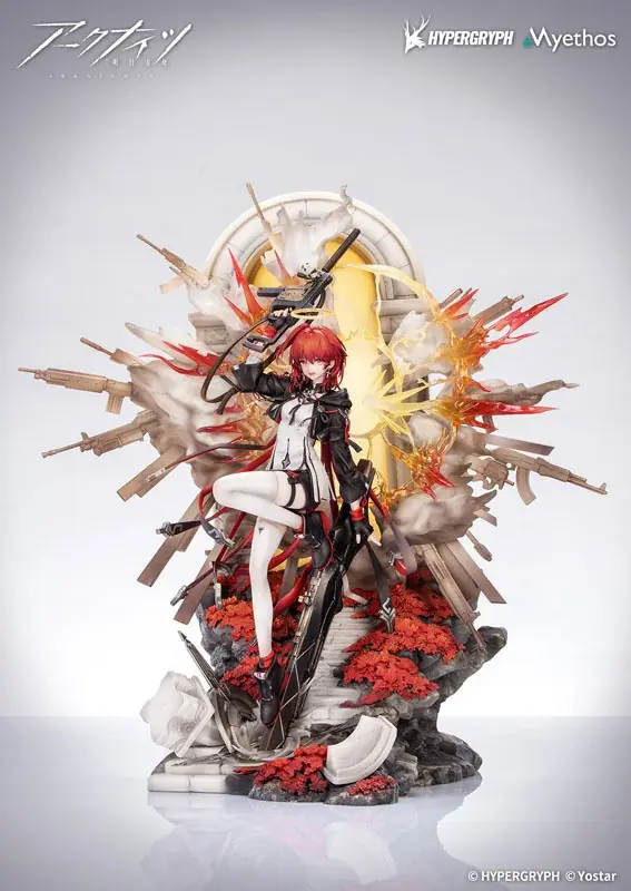 大人気スマホゲーム『アークナイツ』より、「新約エクシア 昇進段階2VER.」フィギュアが登場。あみあみにて予約受付中。 画像 15
