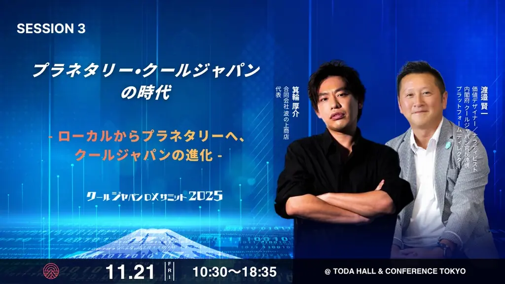 【クールジャパンDXサミット2025】SESSION 3詳細発表！『プラネタリー・クールジャパンの時代 』 画像 1