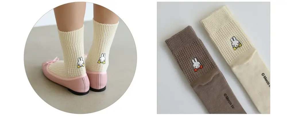 毎年好評の「ミッフィー」×「靴下屋」コラボ企画第４弾、2025年11月21日（金）に「靴下屋」対象店舗で、翌22日（土）にはオンラインストアでそれぞれ発売 画像 2