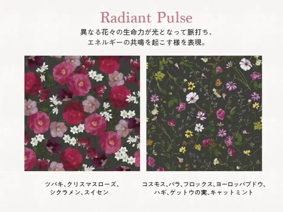 日比谷花壇のフラワーグラフィック『花屋さんのお花柄』が企業向け展示会を初開催！「2026年AW新作花柄」12パターンの解説＆2,000点を超える花柄コラボレーションアイテム実績から厳選展示。 画像 8