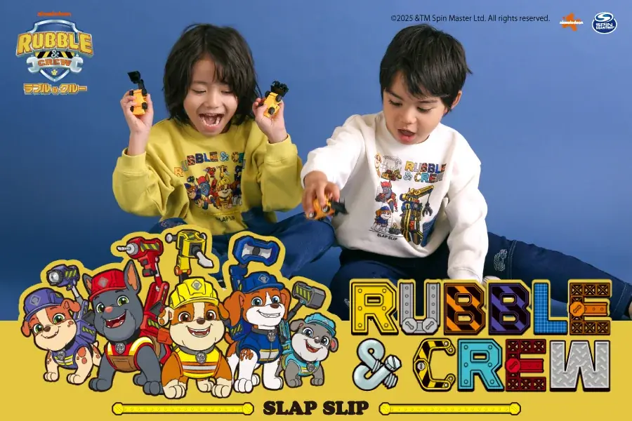 11月21日発売　SLAP SLIP×ラブル＆クルー子供トレーナー