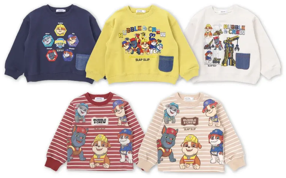 子供服ブランド「SLAP SLIP（株式会社べべ）」から、大人気アニメ『パウ・パトロール™』のスピンオフ・シリーズである『ラブル＆クルー』とのコラボレーション第6弾が11月21日から順次発売！ 画像 2