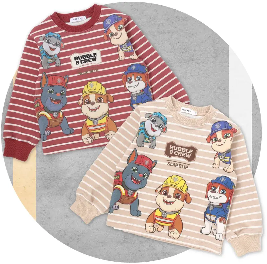 子供服ブランド「SLAP SLIP（株式会社べべ）」から、大人気アニメ『パウ・パトロール™』のスピンオフ・シリーズである『ラブル＆クルー』とのコラボレーション第6弾が11月21日から順次発売！ 画像 6
